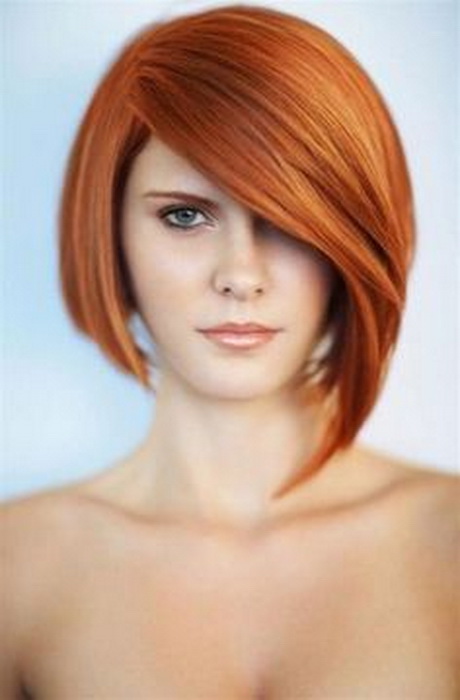 asymetryczne-fryzury-wosy-rednie-90 Asymetryczne fryzury włosy średnie