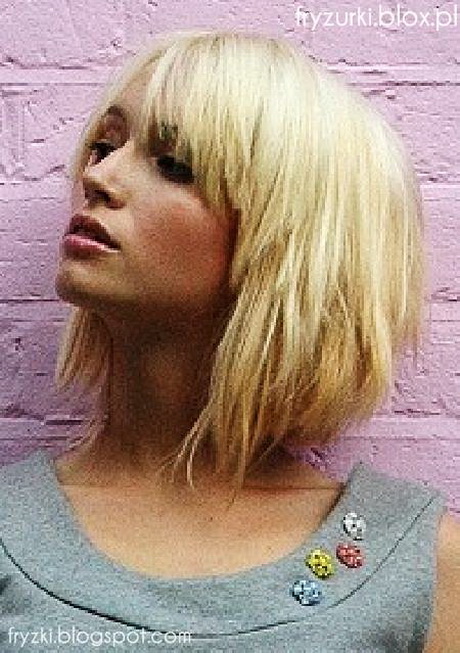 blond-fryzury-z-grzywka-03-18 Blond fryzury z grzywka